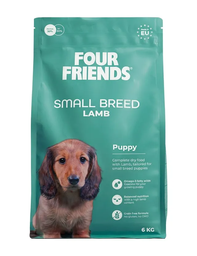 Four Friends Small Breed Puppy hundefôr lam