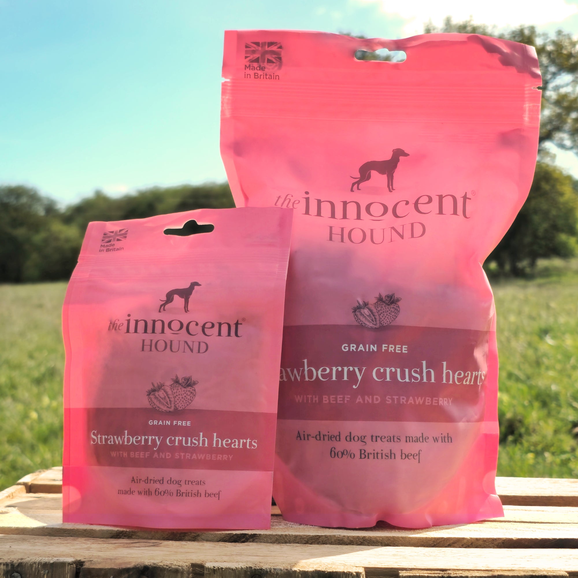 The Innocent Hound Strawberry Crush hundegodbiter 70g biff