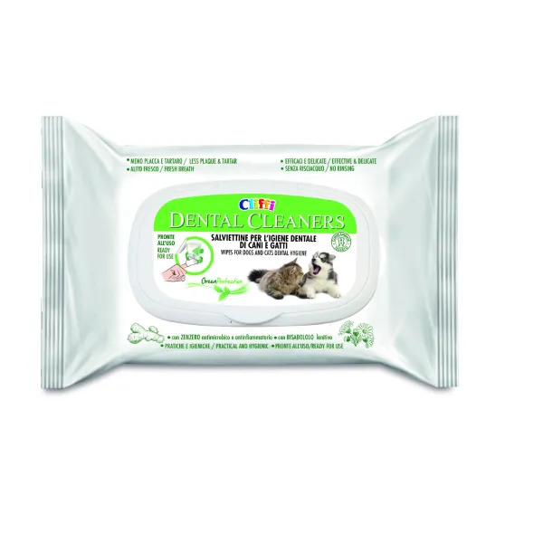 Cliffi Dental Cleaners tannservietter 20 stk hund katt