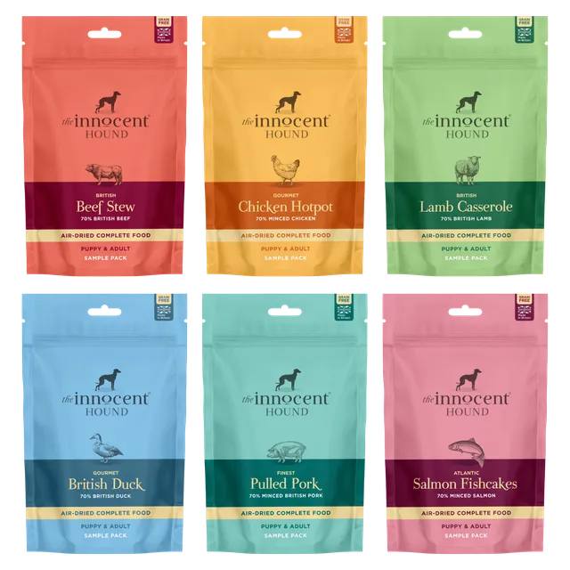 The Innocent Hound Air-Dried hundemat prøve 100 g storfegryte