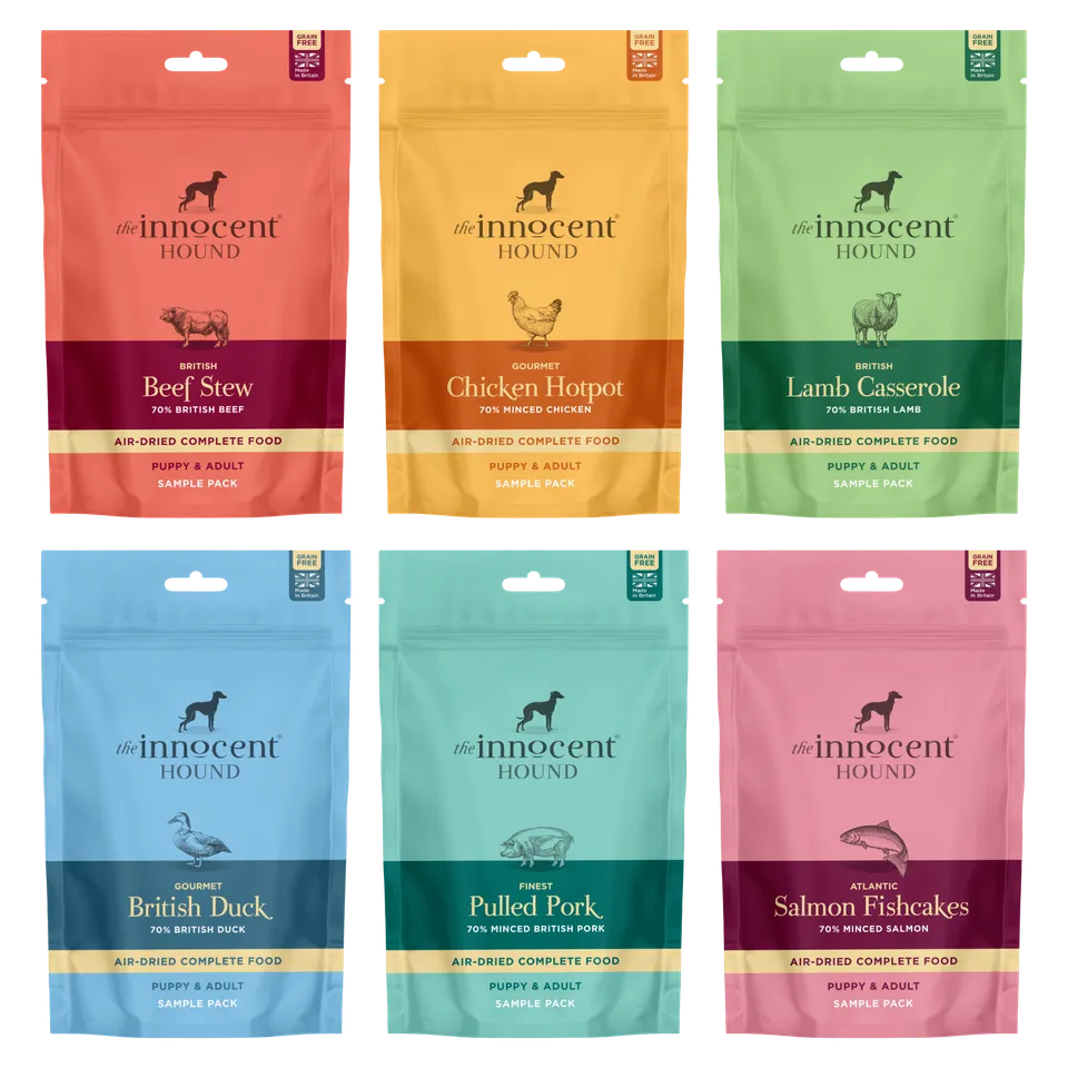 The Innocent Hound Air-Dried hundemat prøve 100 g storfegryte
