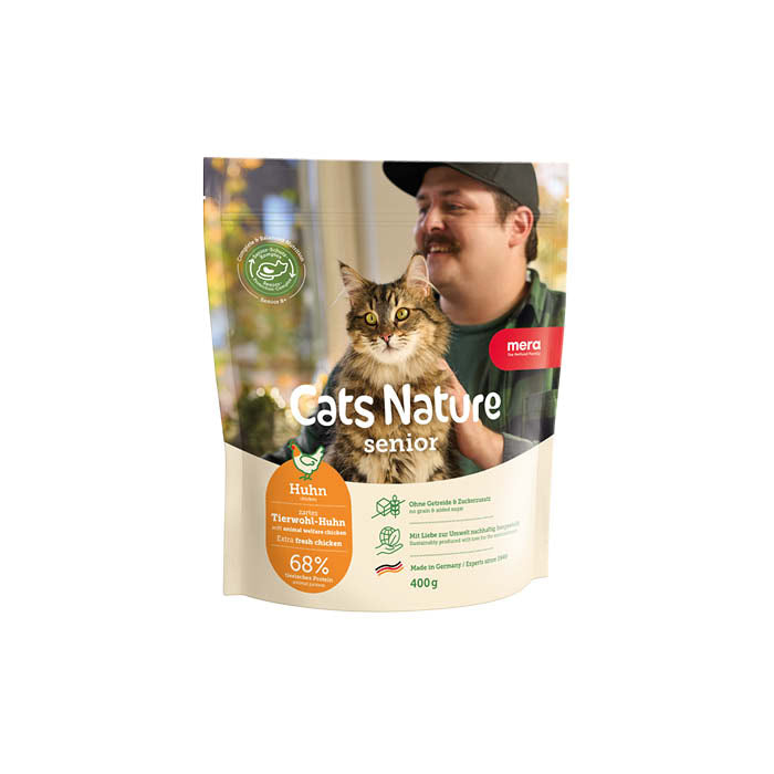 Mera Cats Nature Senior tørrfôr katt 400 g kylling 8+
