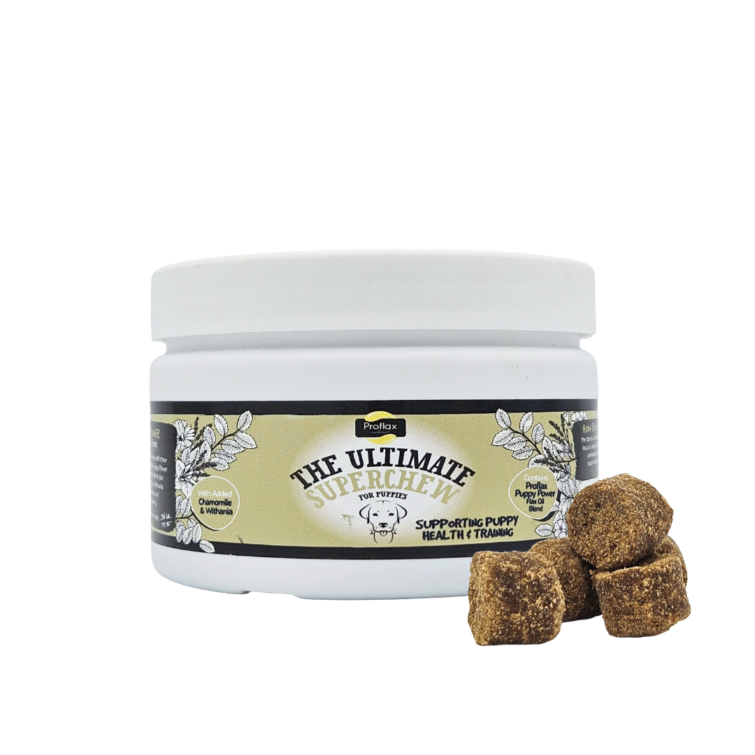 Proflax Puppy Superchews valpegodbit 120g rolig vekst