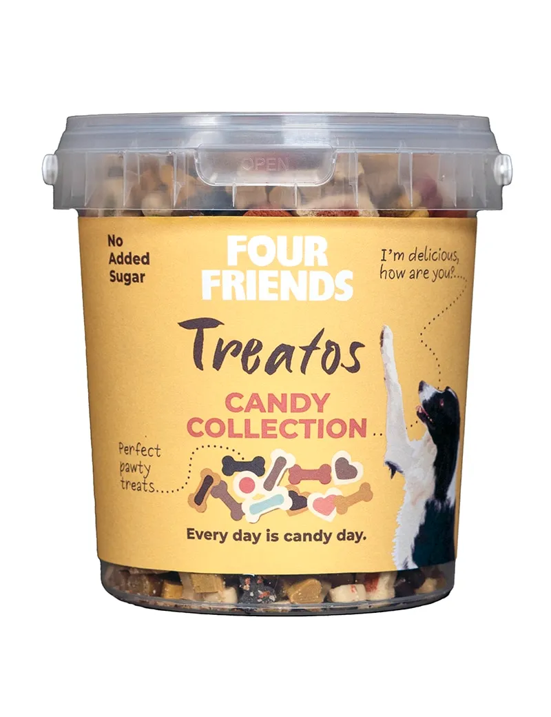 Four Friends Treatos Candy Collection hundegodbit blandingspose