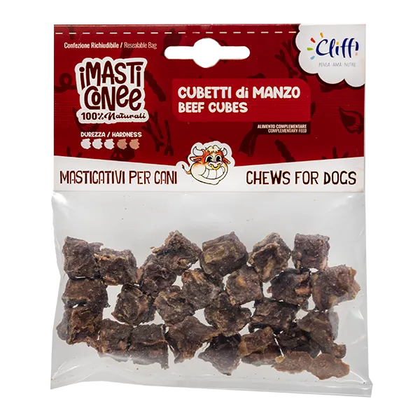 Cliffi Beef Cubes hundegodbiter 50 g storfekjøtt
