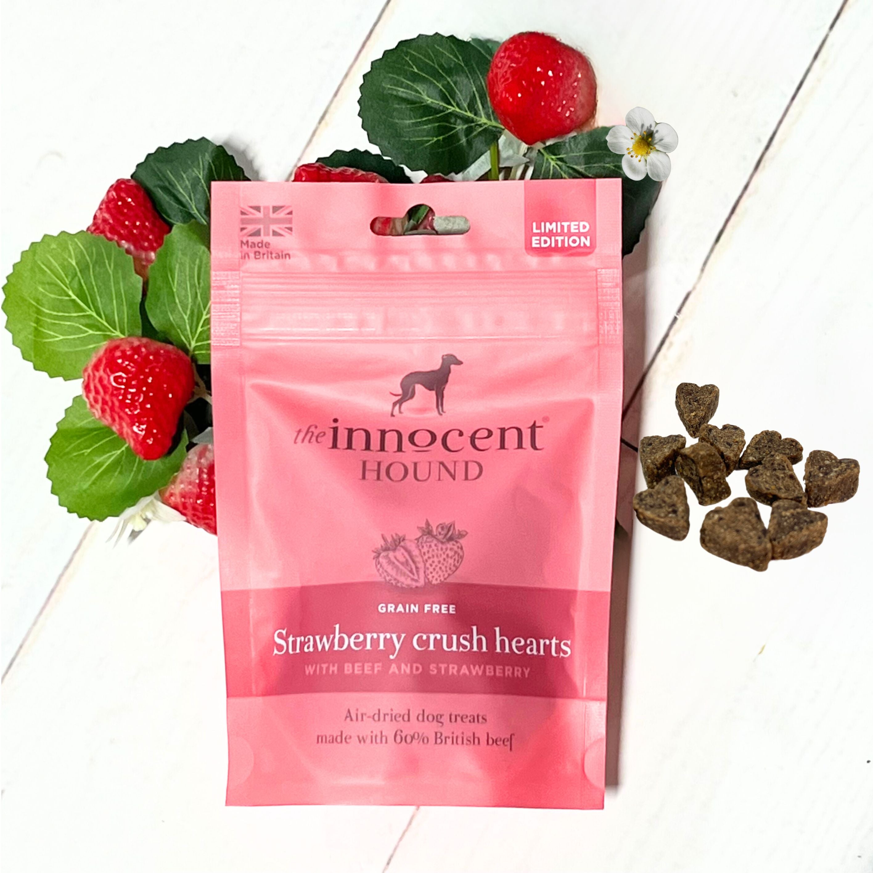 The Innocent Hound Strawberry Crush hundegodbiter 70g biff