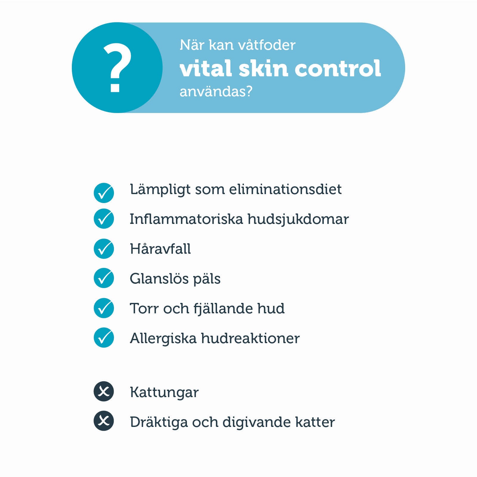 Mera Vital Skin Control våtfôr katt 6x200 g kalkun