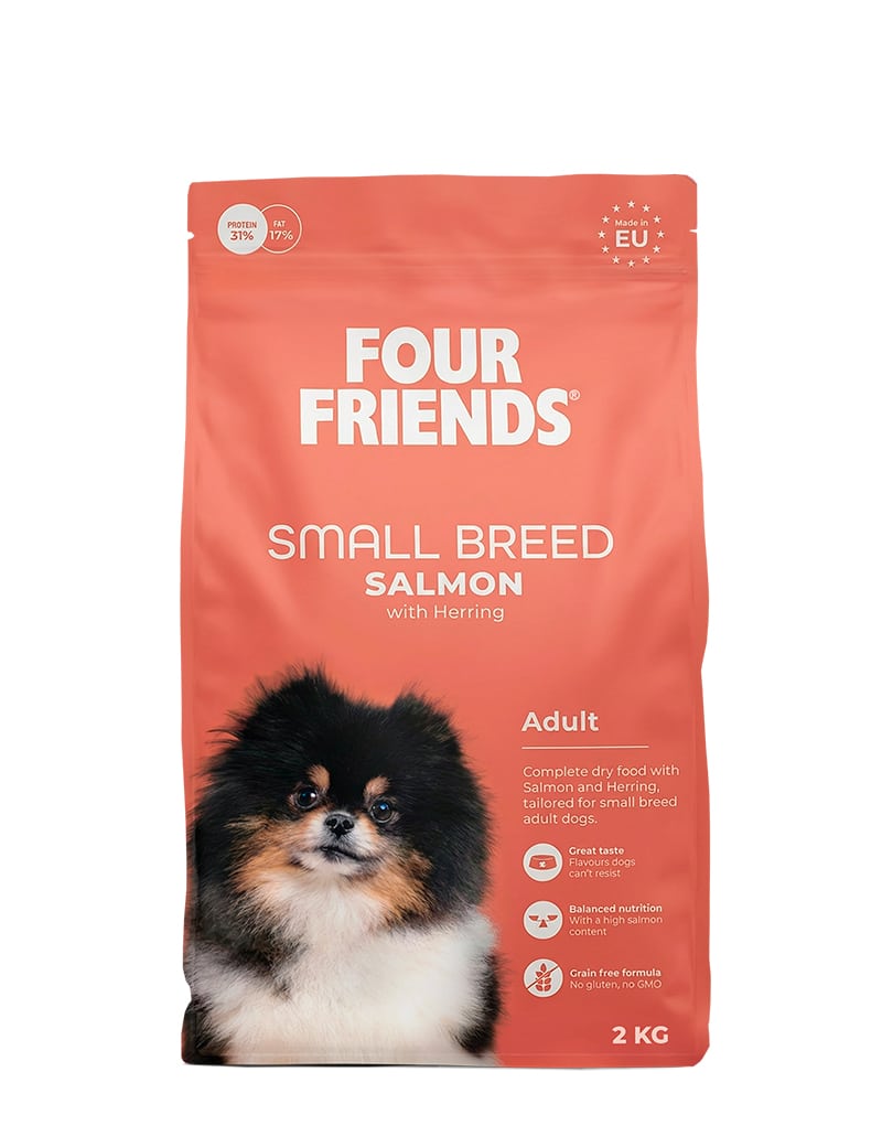 Four Friends Small Breed Salmon tørrfôr laks små raser