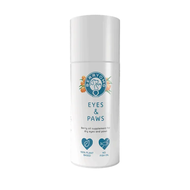 BERRYOMG Eyes & Paws flytende tilskudd 50ml tindvedolje