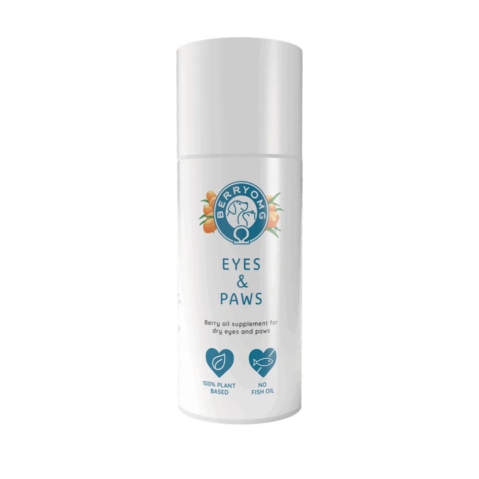 BERRYOMG Eyes & Paws flytende tilskudd 50ml tindvedolje