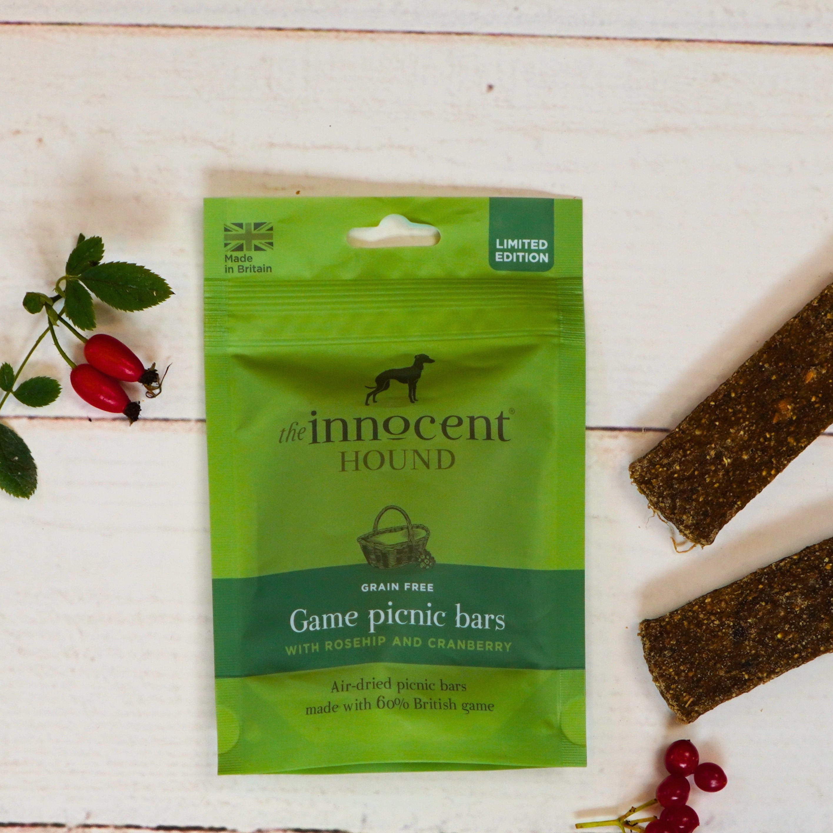 The Innocent Hound Game Picnic Bars hundegodbit 70g vilt