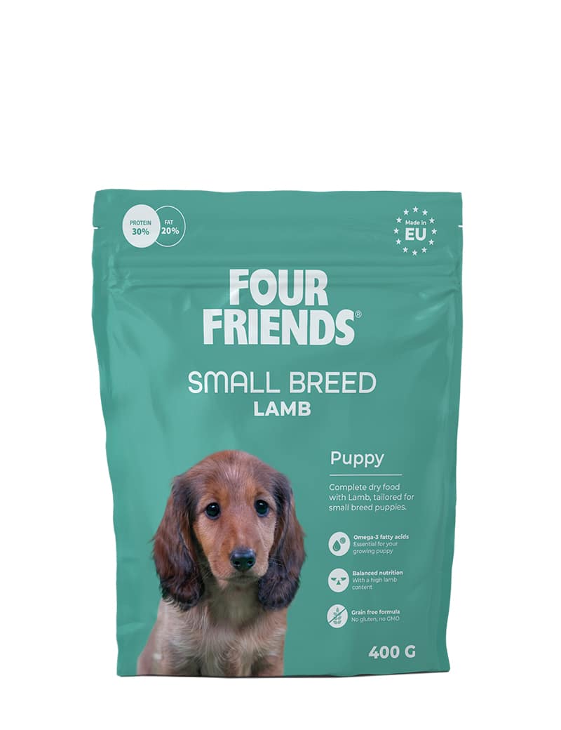 Four Friends Small Breed Puppy hundefôr lam