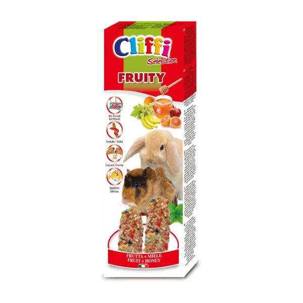 Cliffi Fruity gnagerstenger 110 g frukt honning