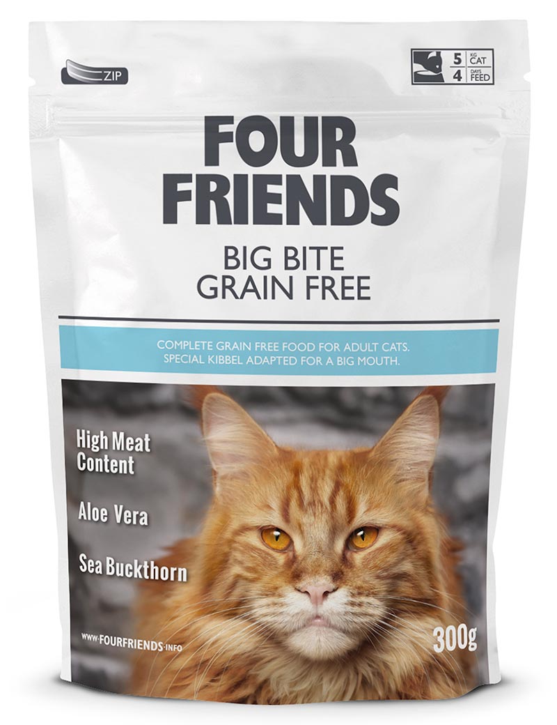 Four Friends Big Bite Grain Free hundefôr kornfri stor bit