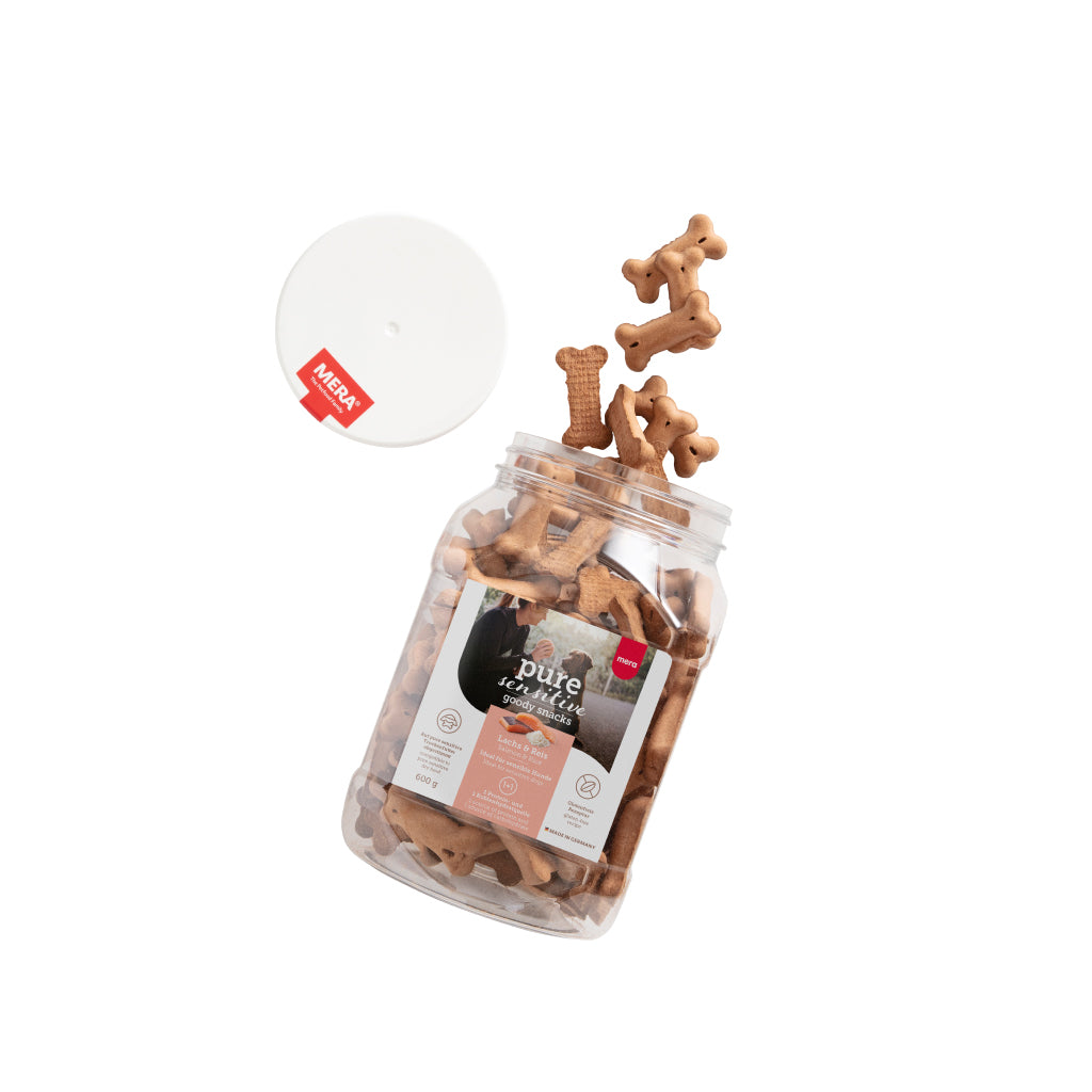 Mera Goody Snacks Laks & Ris hundekjeks 600 g sensitiv