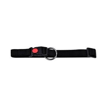 Valpehalsbånd nylon 15 mm 30-45 cm sikkerhetsspenne