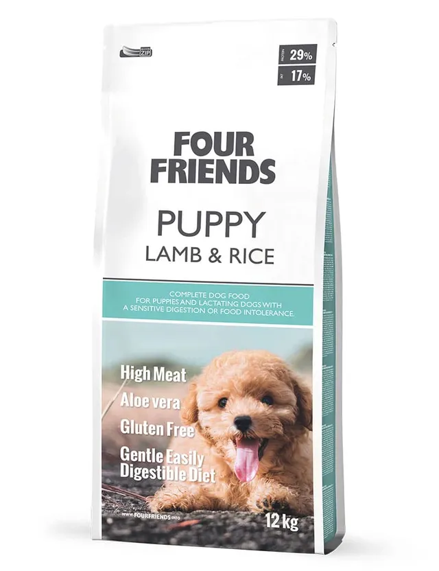 Four Friends Puppy Lamb & Rice valpefôr lam og ris 29% protein