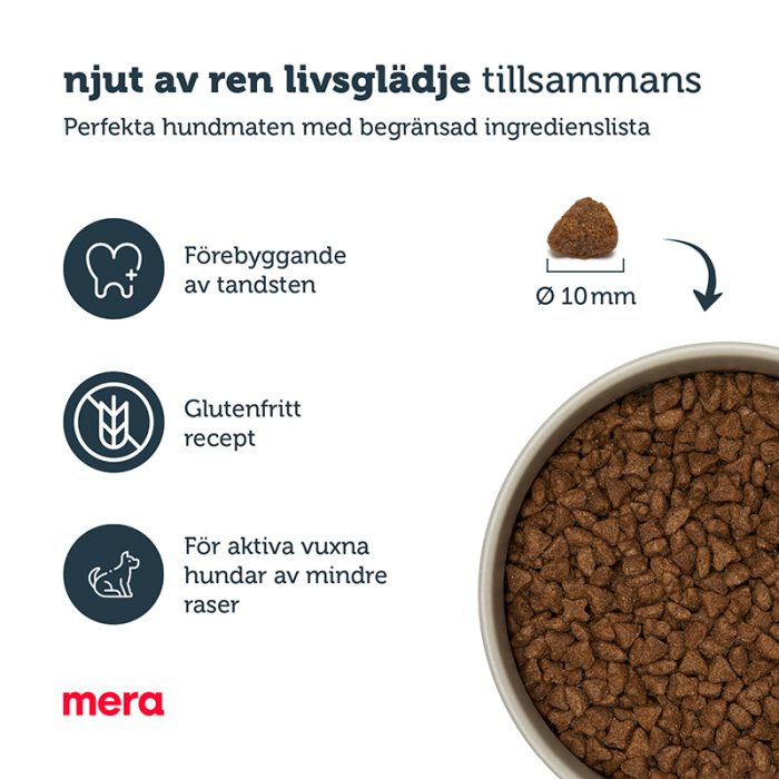 Mera pure sensitive Mini lamm & ris tørrfôr hund 1 kg glutenfri