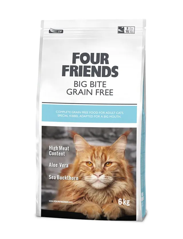 Four Friends Big Bite Grain Free hundefôr kornfri stor bit