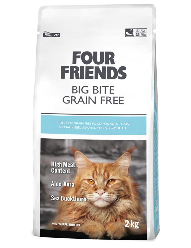 Four Friends Big Bite Grain Free hundefôr kornfri stor bit