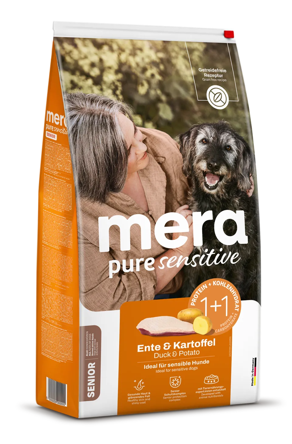 Mera pure sensitive Senior and potet tørrfôr 1 kg