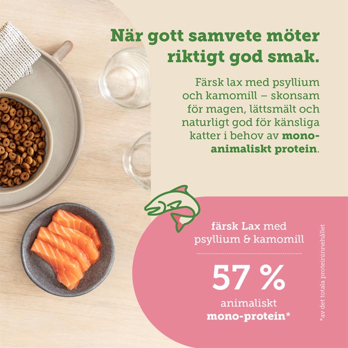 Mera Cats Nature Sensitive Laks tørrfôr katt 400 g kornfri