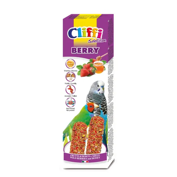 Cliffi Sticks Berry fuglestang 60 g villbær honning