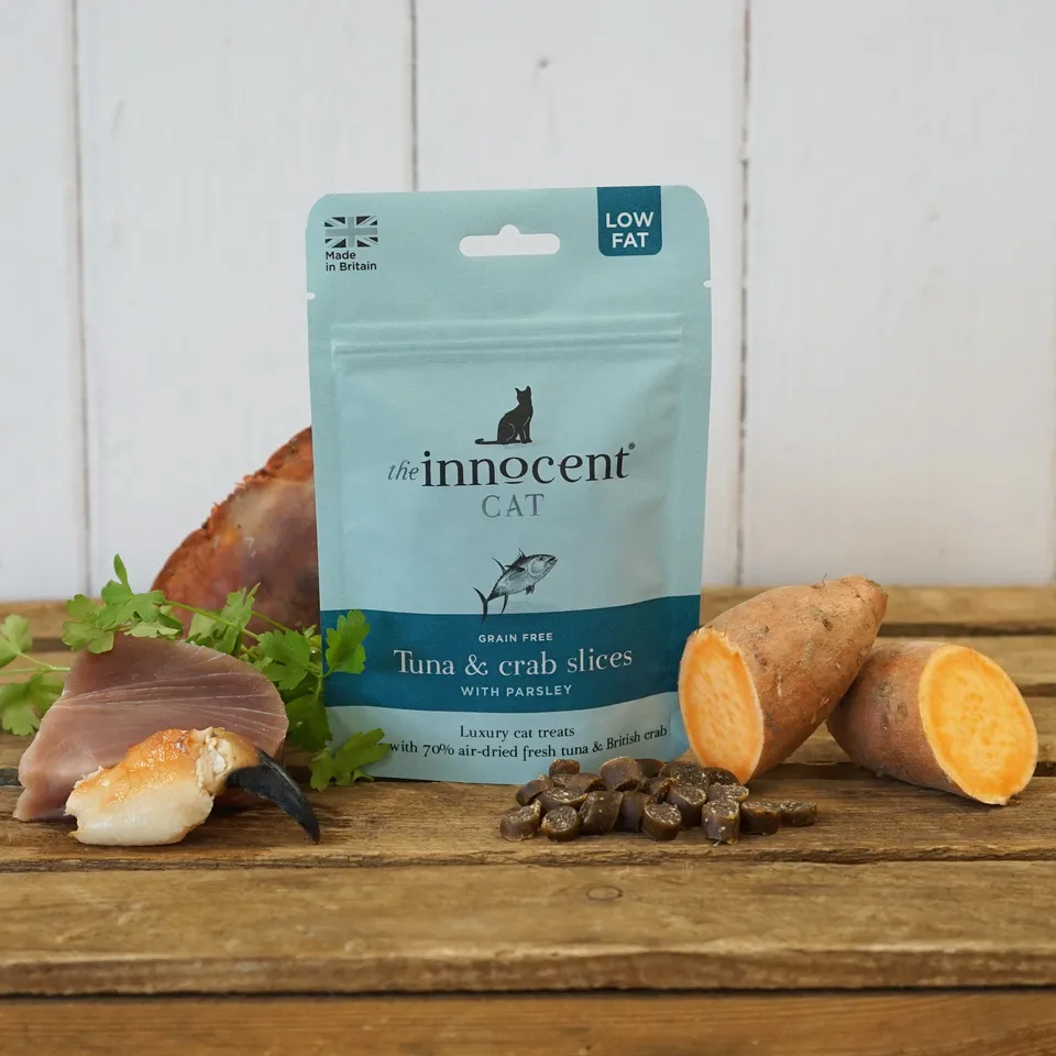 The Innocent Hound Cat Tuna Crab Slices kattesnack 70 g lavfett
