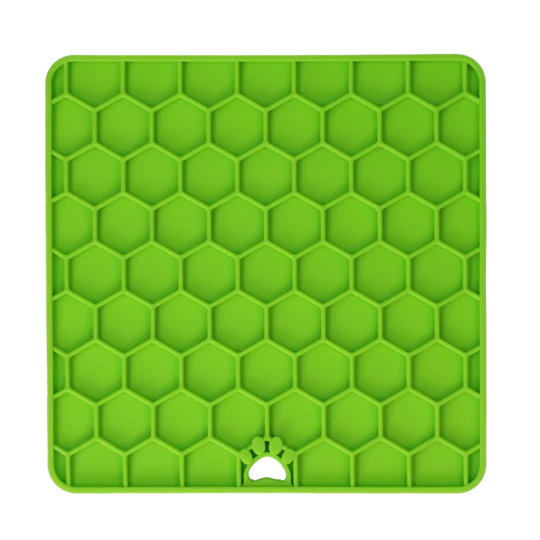Mera Fun Relax Honeycomb slikkematte blå silikon