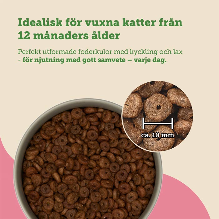 Mera Cats Nature Adult Salmon tørrfôr katt 400 g kornfri