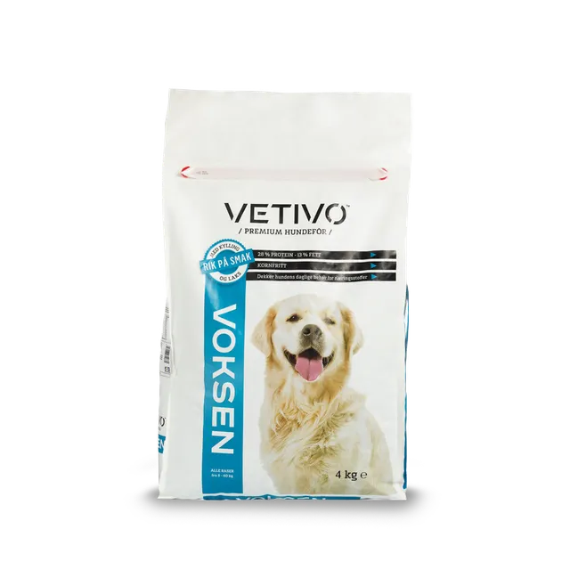 Vetivo hundefôr kylling laks 4 kg kornfritt