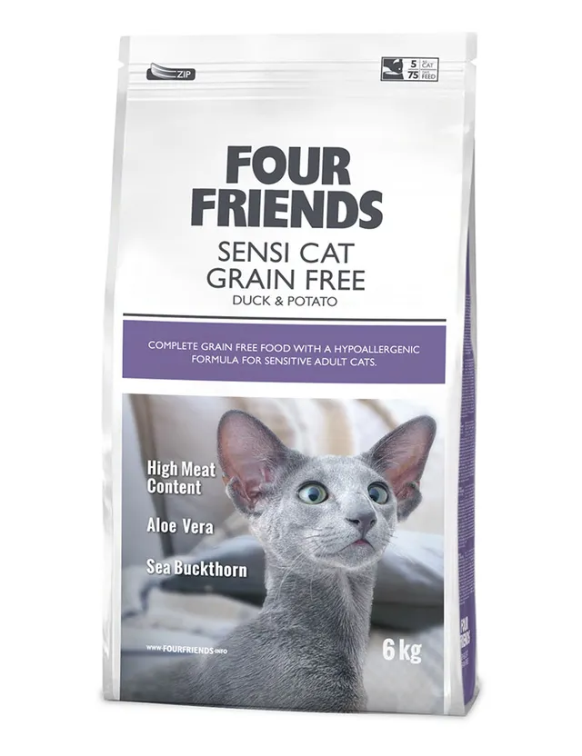 Four Friends Sensi Cat Grain Free kattemat kornfri sensitiv
