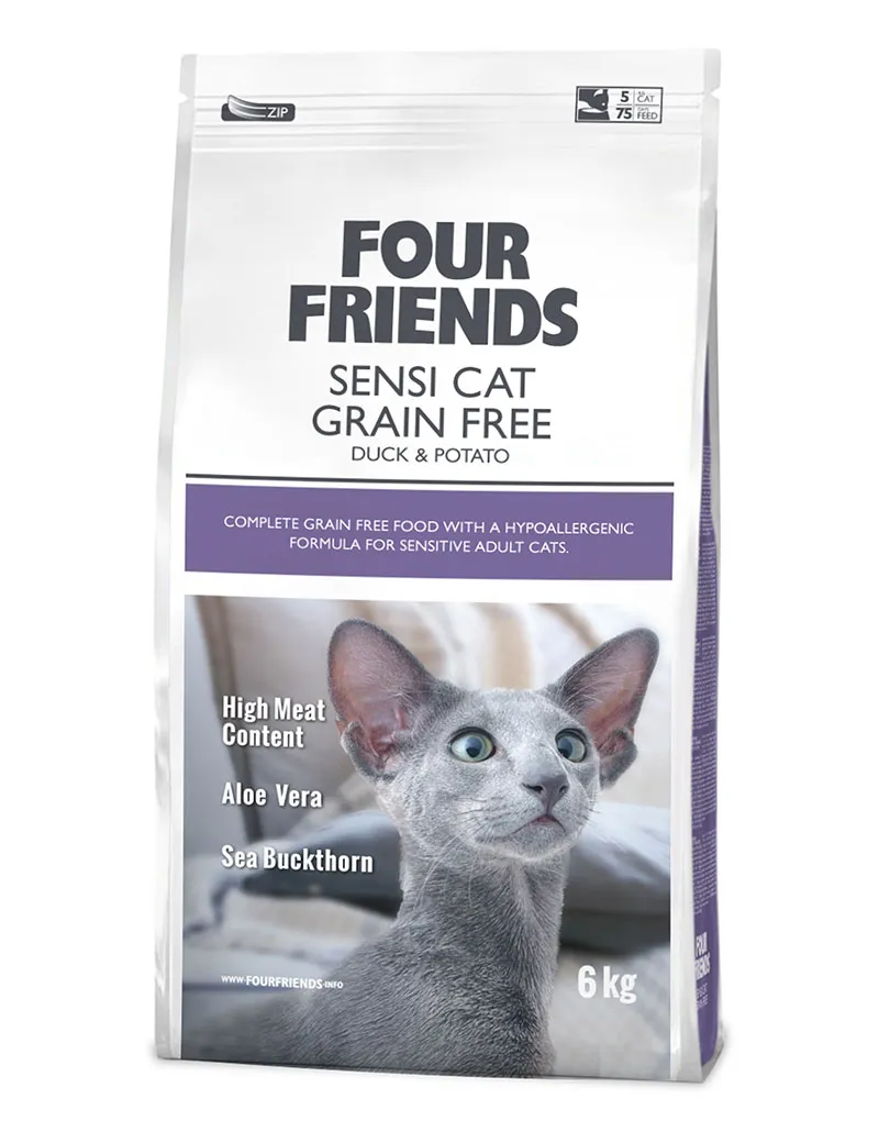 Four Friends Sensi Cat Grain Free kattemat kornfri sensitiv