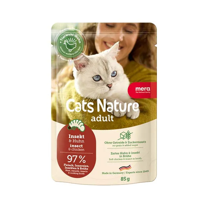 Mera Cats Nature Adult Insect våtfôr 12x85 g kornfri