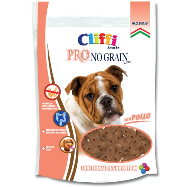 Cliffi Pro No Grain Added hundesnack kylling 100 g kornfri
