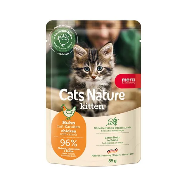 Mera Cats Nature Kitten våtfôr kattunge kylling 12x85g