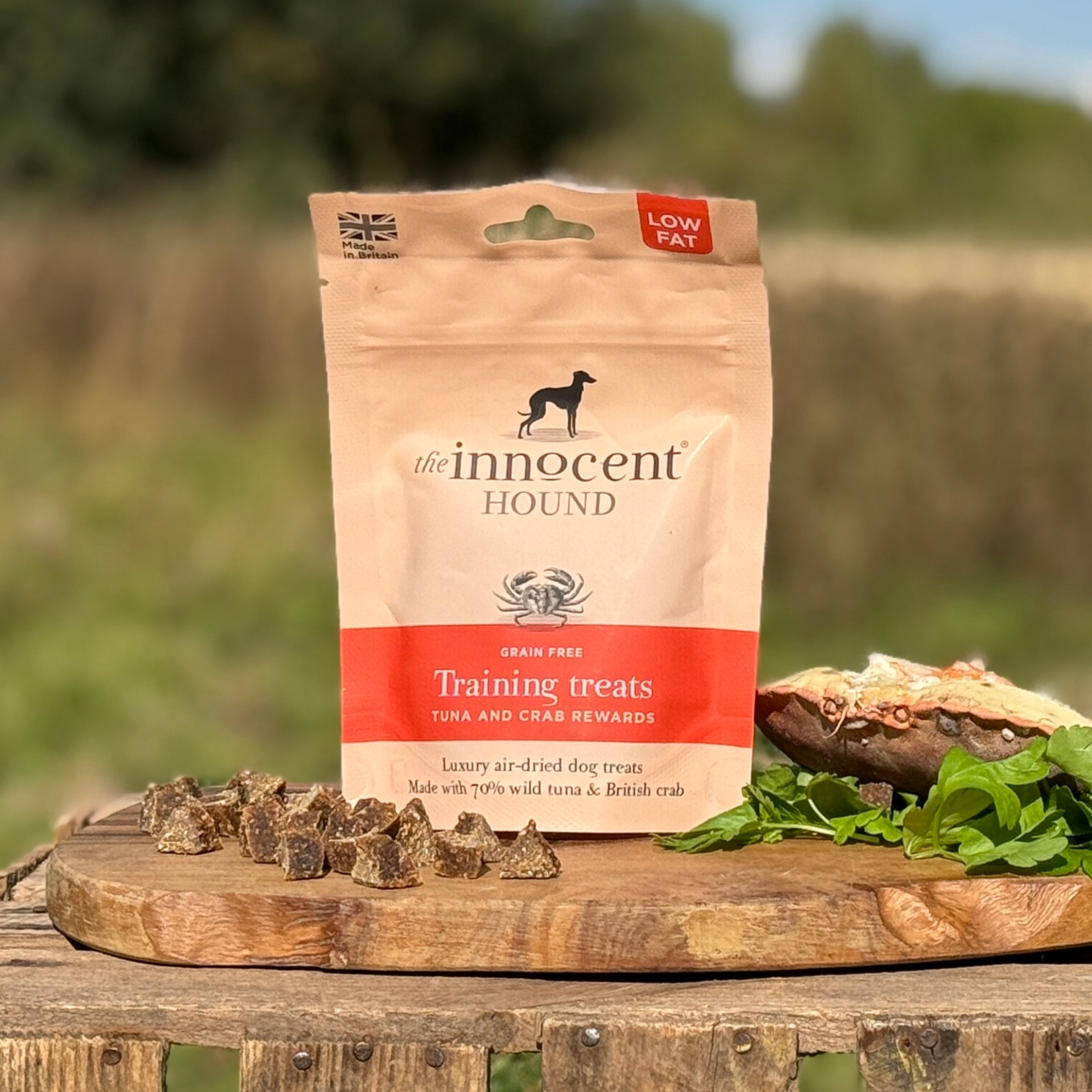 The Innocent Hound Training Treats Tuna Crab hundesnack 70 g lavfett