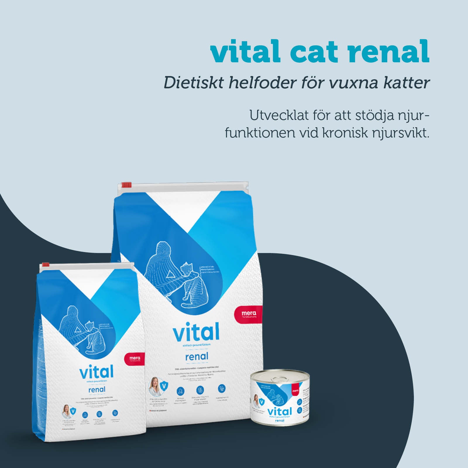 Mera vital Renal våtfôr katt 6x200 g nyre