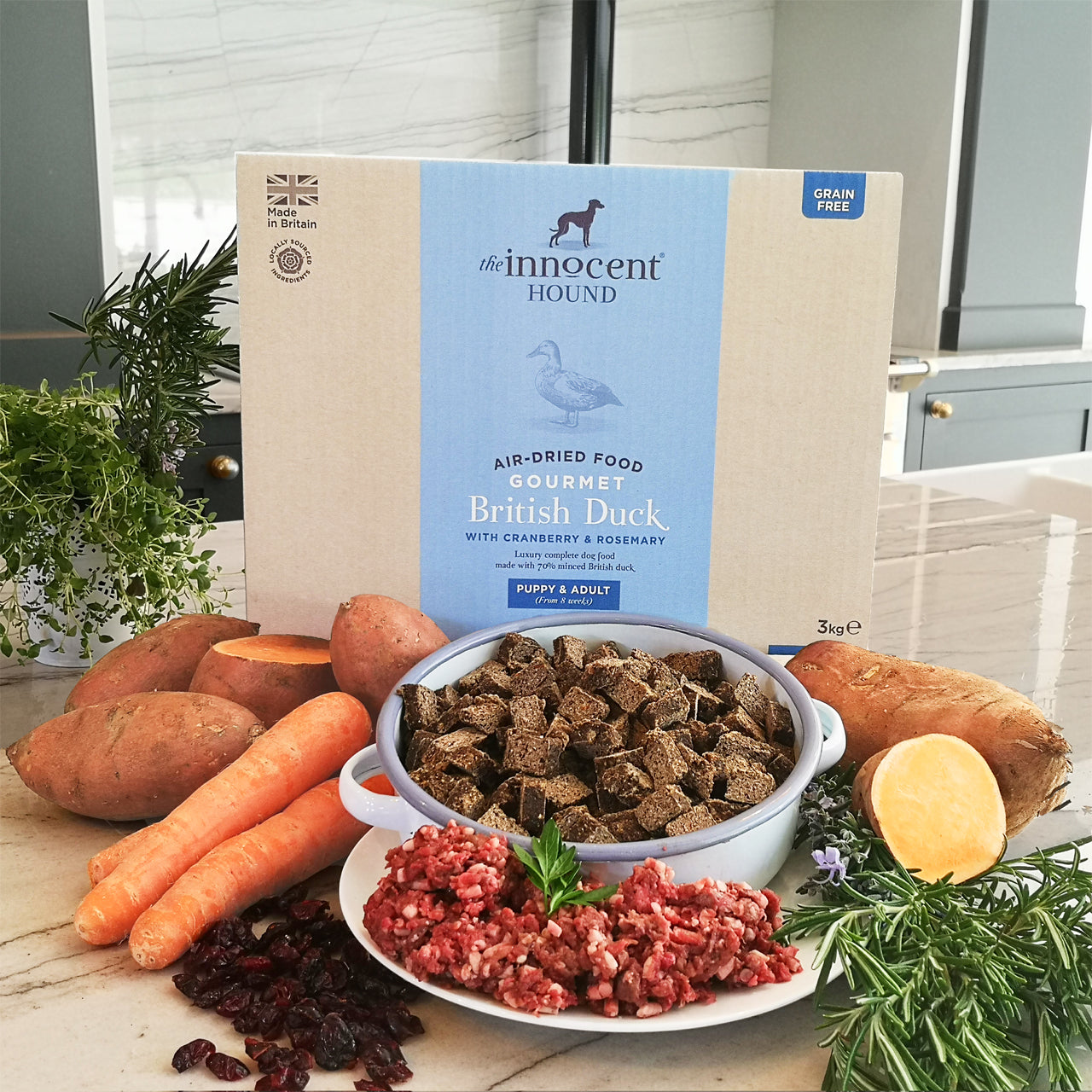 The Innocent Hound Gourmet Duck hundemat 1,5 kg and
