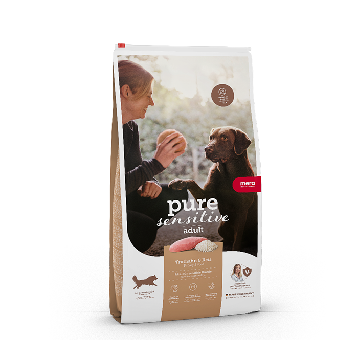Mera pure sensitive Adult kalkun/ris tørrfôr 1 kg mild