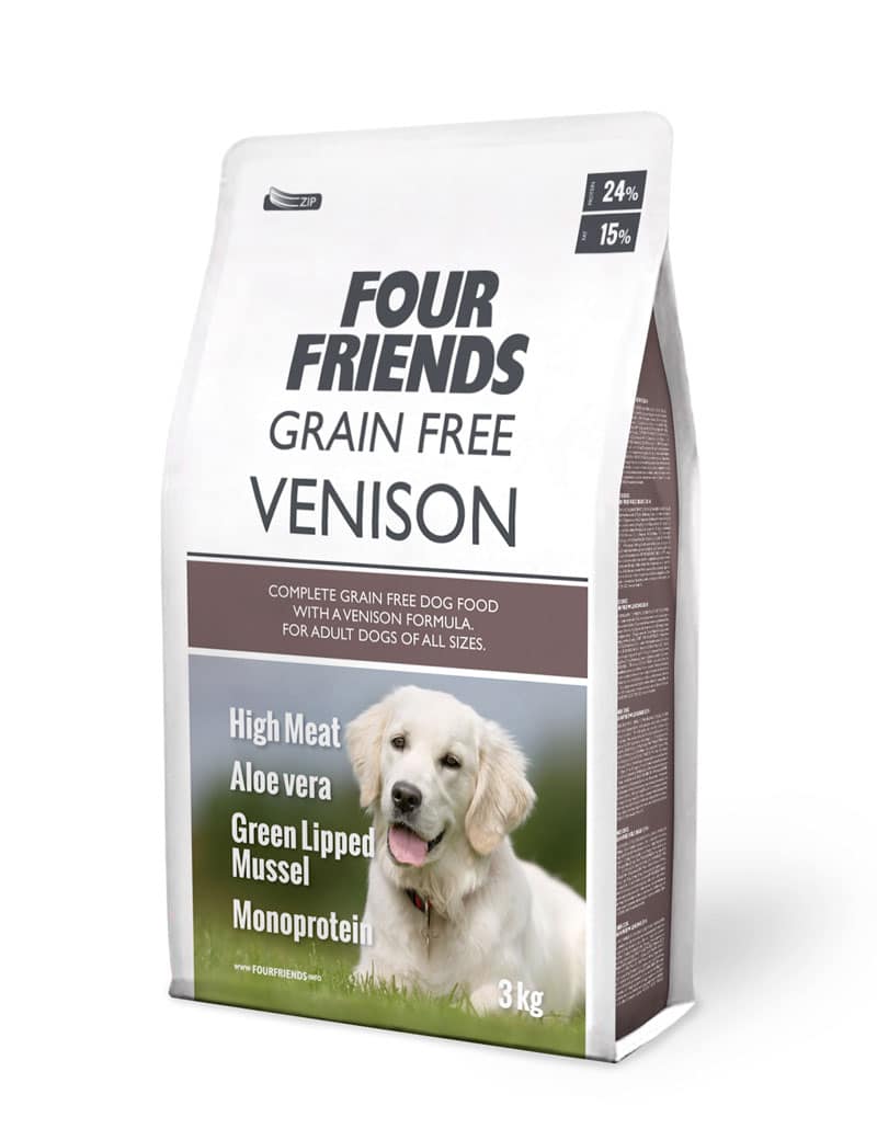 Four Friends Grain Free Venison hundemat hjort kornfri