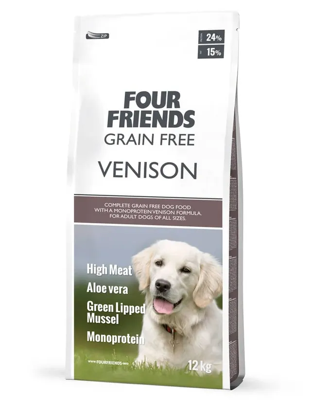 Four Friends Grain Free Venison hundemat hjort kornfri