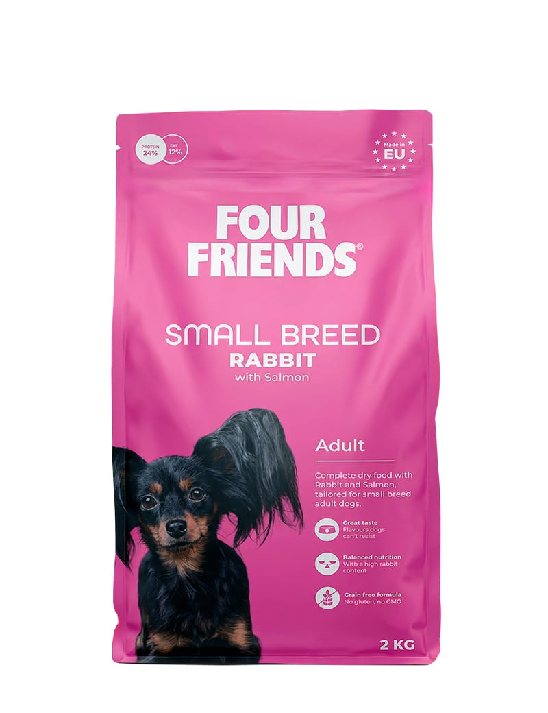 Four Friends Small Breed Rabbit hundefôr til små hunder