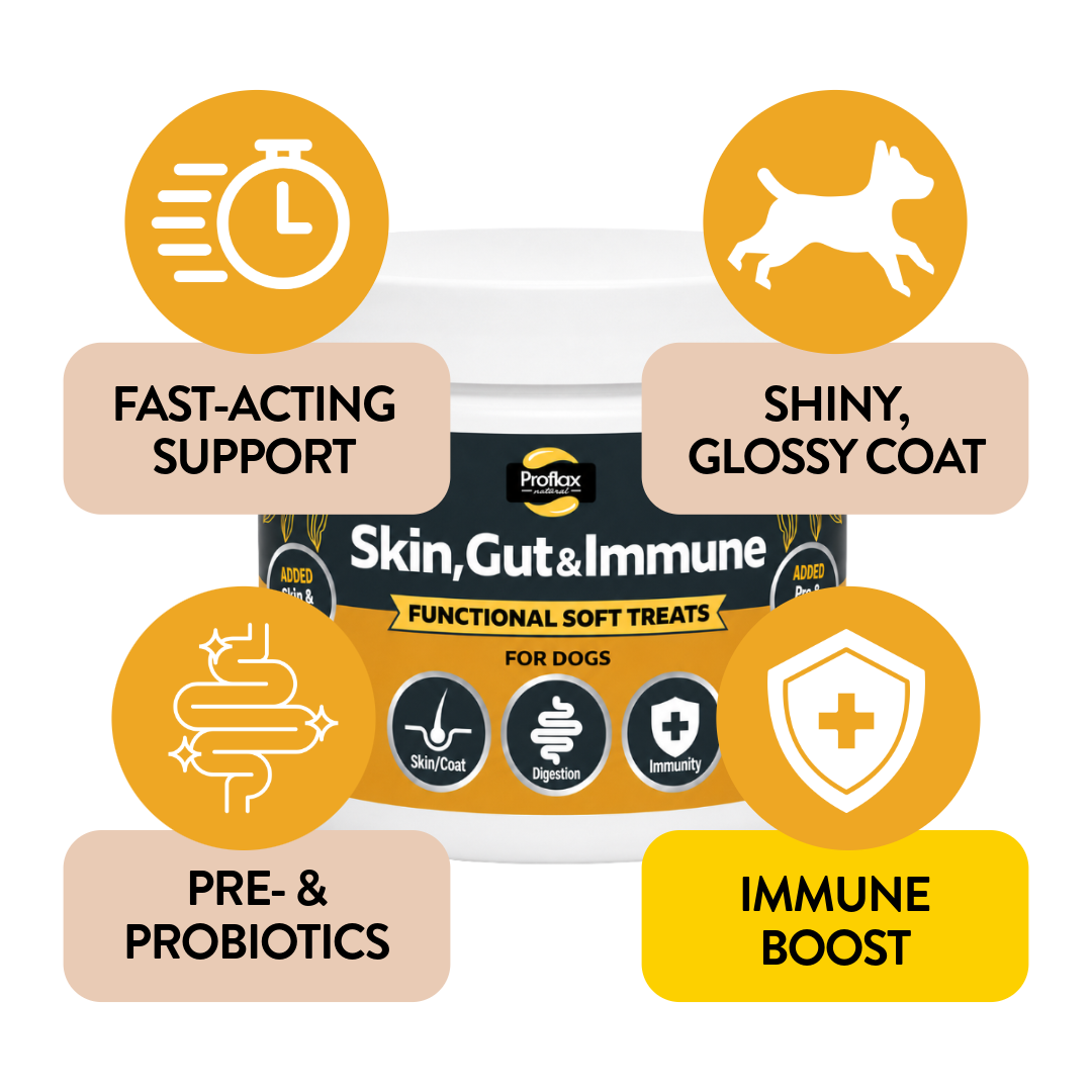 Proflax Skin Gut Immune tyggebiter til hund 120 g hud