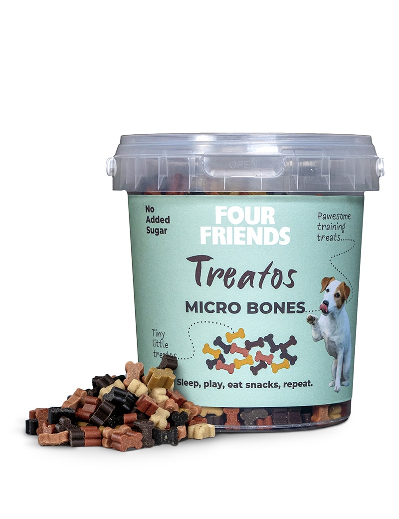 Four Friends Treatos Micro Bones hundegodbiter små