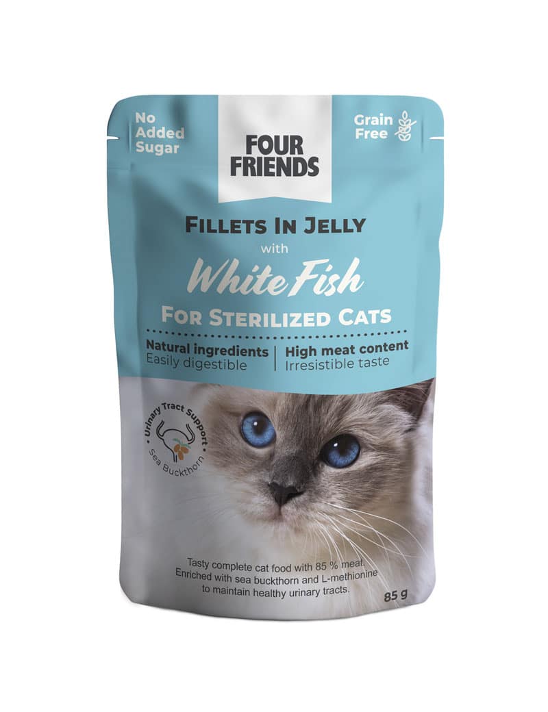 Four Friends Sterilized Jelly Mix kattemat 12-pk