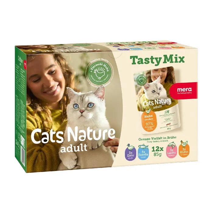 Mera Cats Nature Multibox våtfôr 12x85 g kornfri