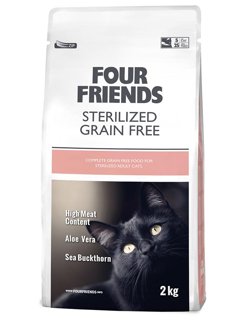 Four Friends Sterilized Grain Free kattemat til steriliserte katter