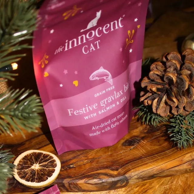 The Innocent Hound Festive Gravlax Bites kattegodbiter 70g laks