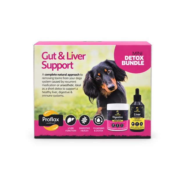Proflax Mini Detox bundle hund lever og tarmstøtte